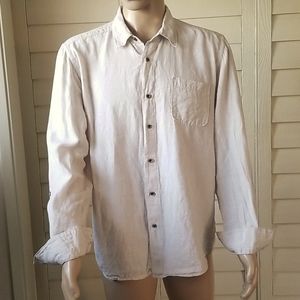 Quicksilver Long-Sleeve Linen Button-Down Shirt